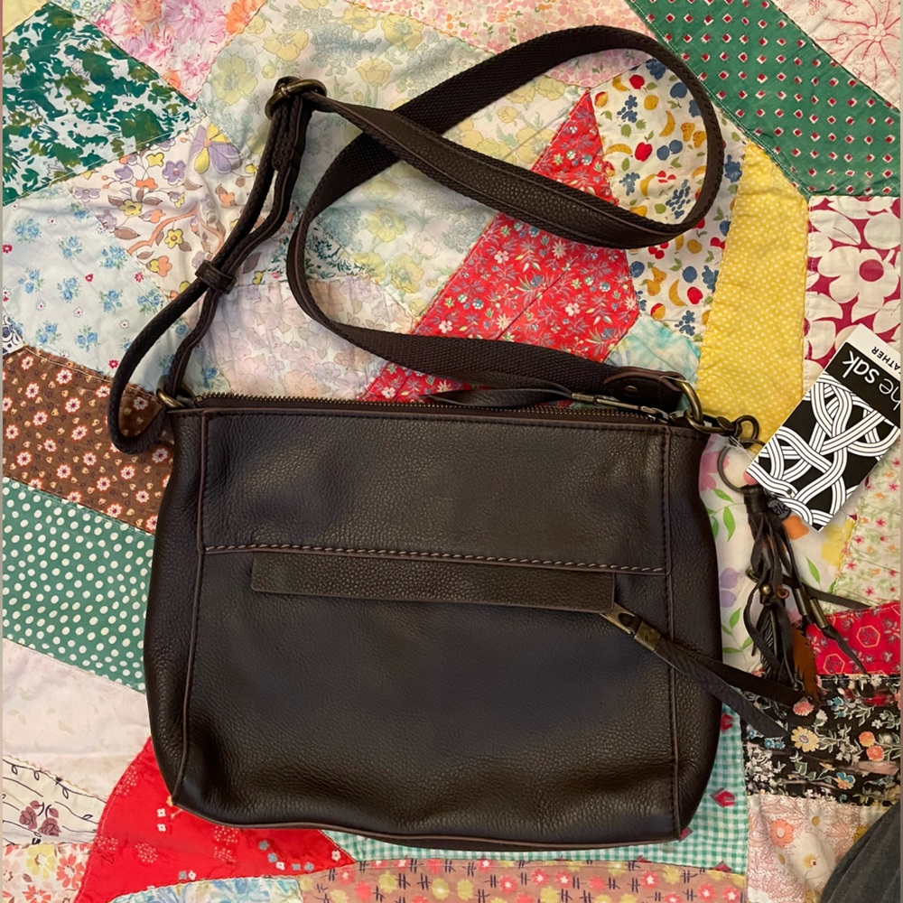 Authentic The Sak Cross Body Bag 100% Leather Brown Color Brand New NWT - Picture 4 of 17